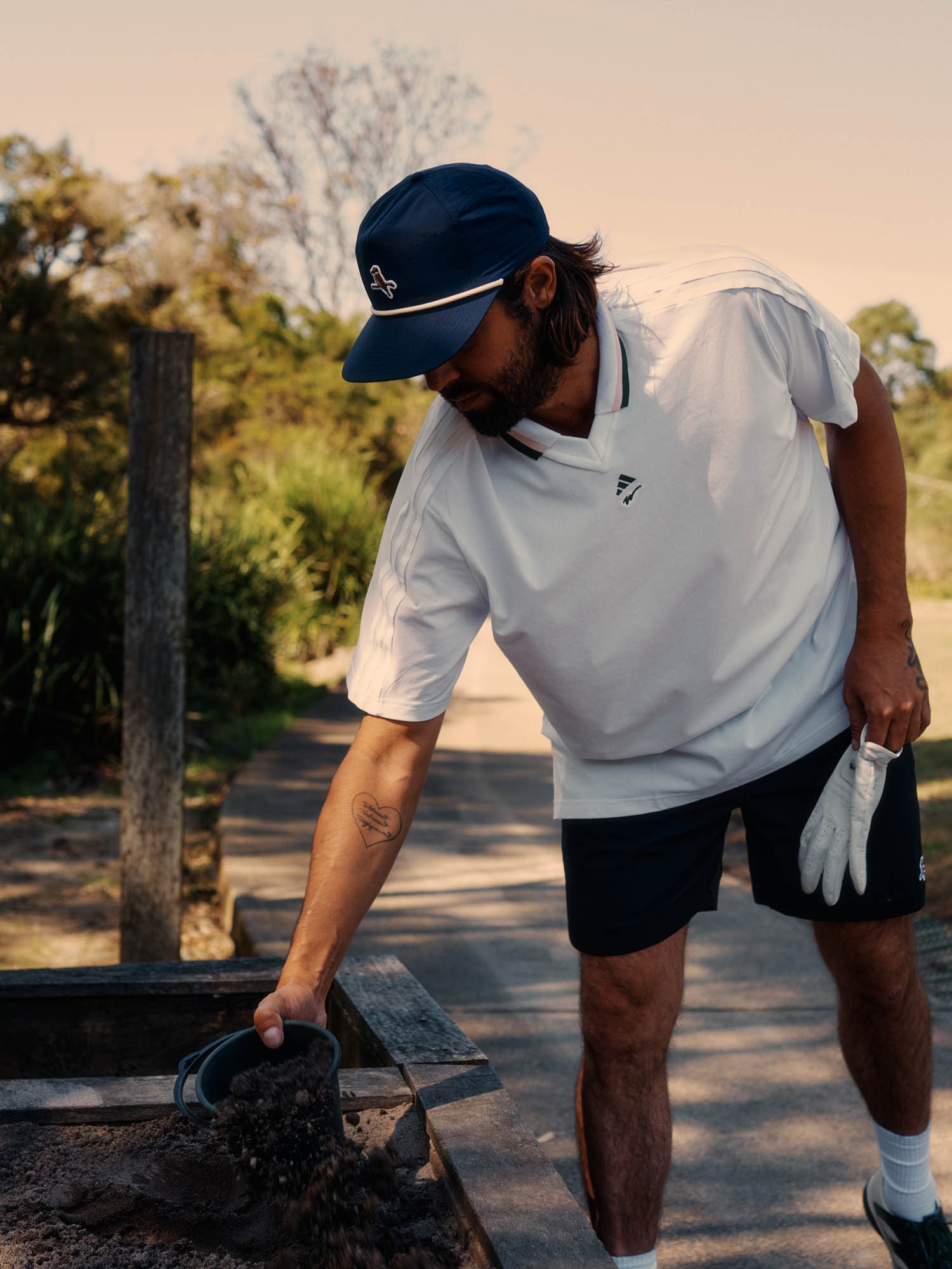 adidas x Walker Ultimate365 Golf Jersey Polo White