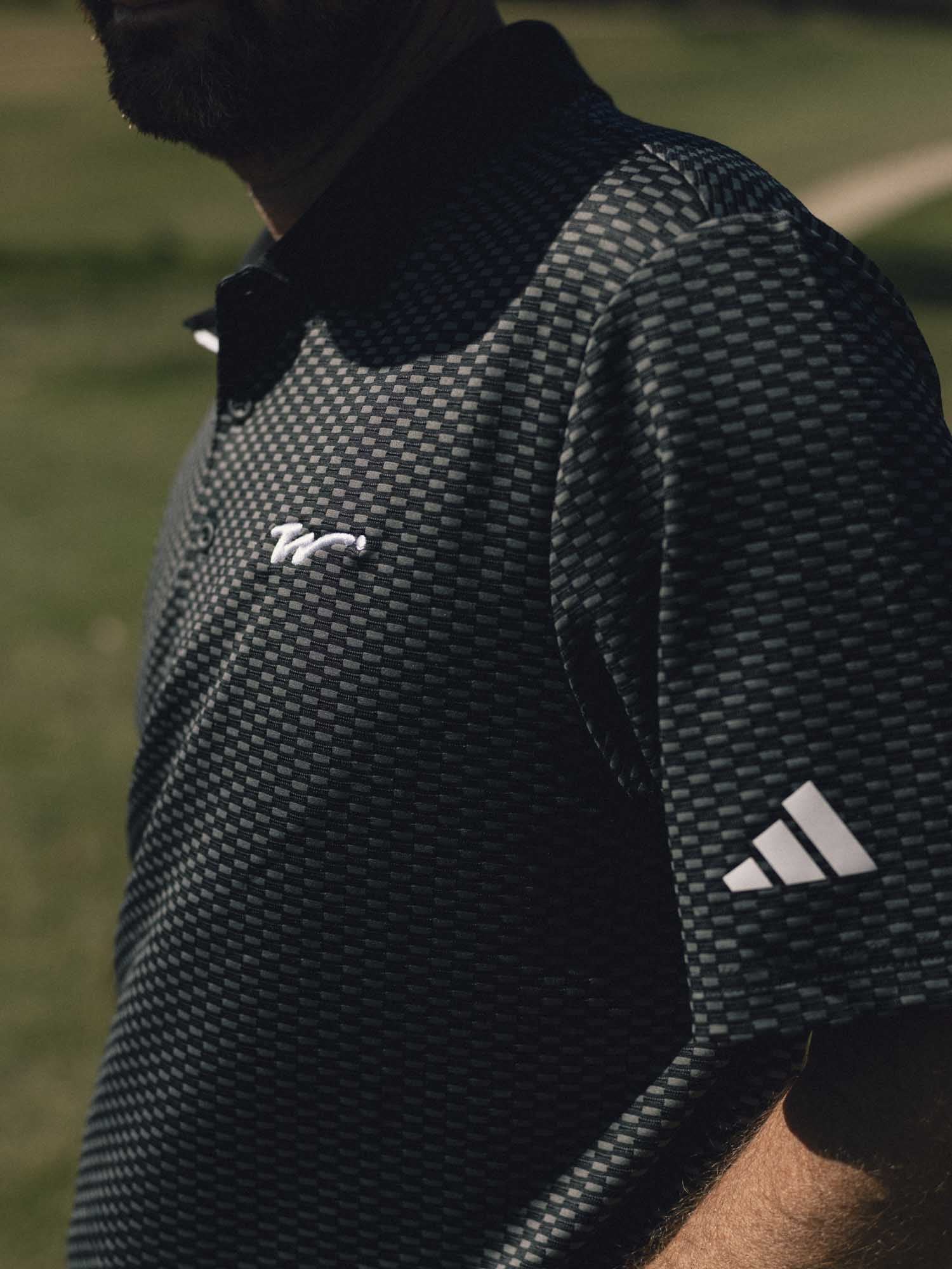 adidas x Walker Beyond Textured Polo Black