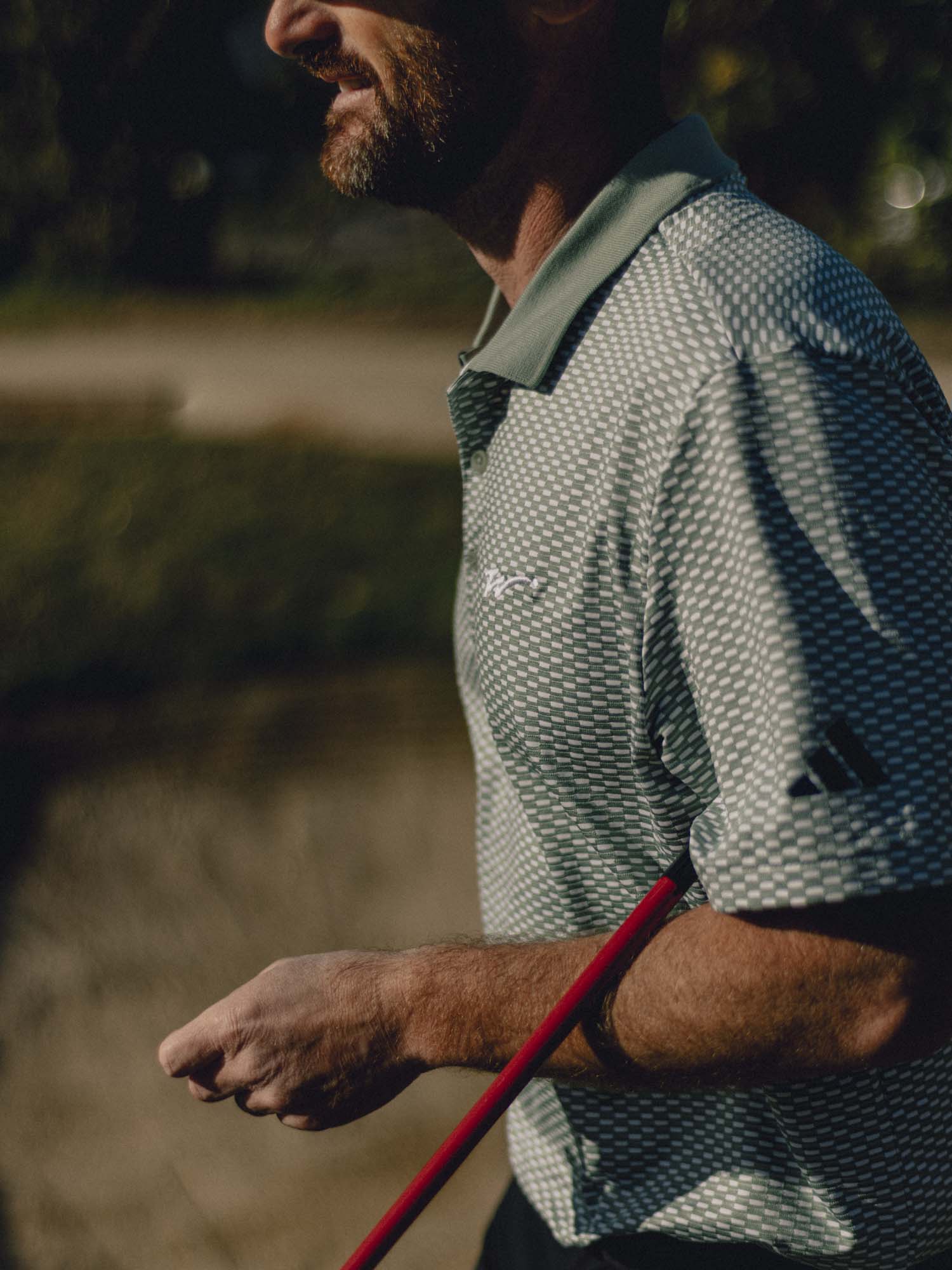 adidas x Walker Beyond Textured Polo Silver Green