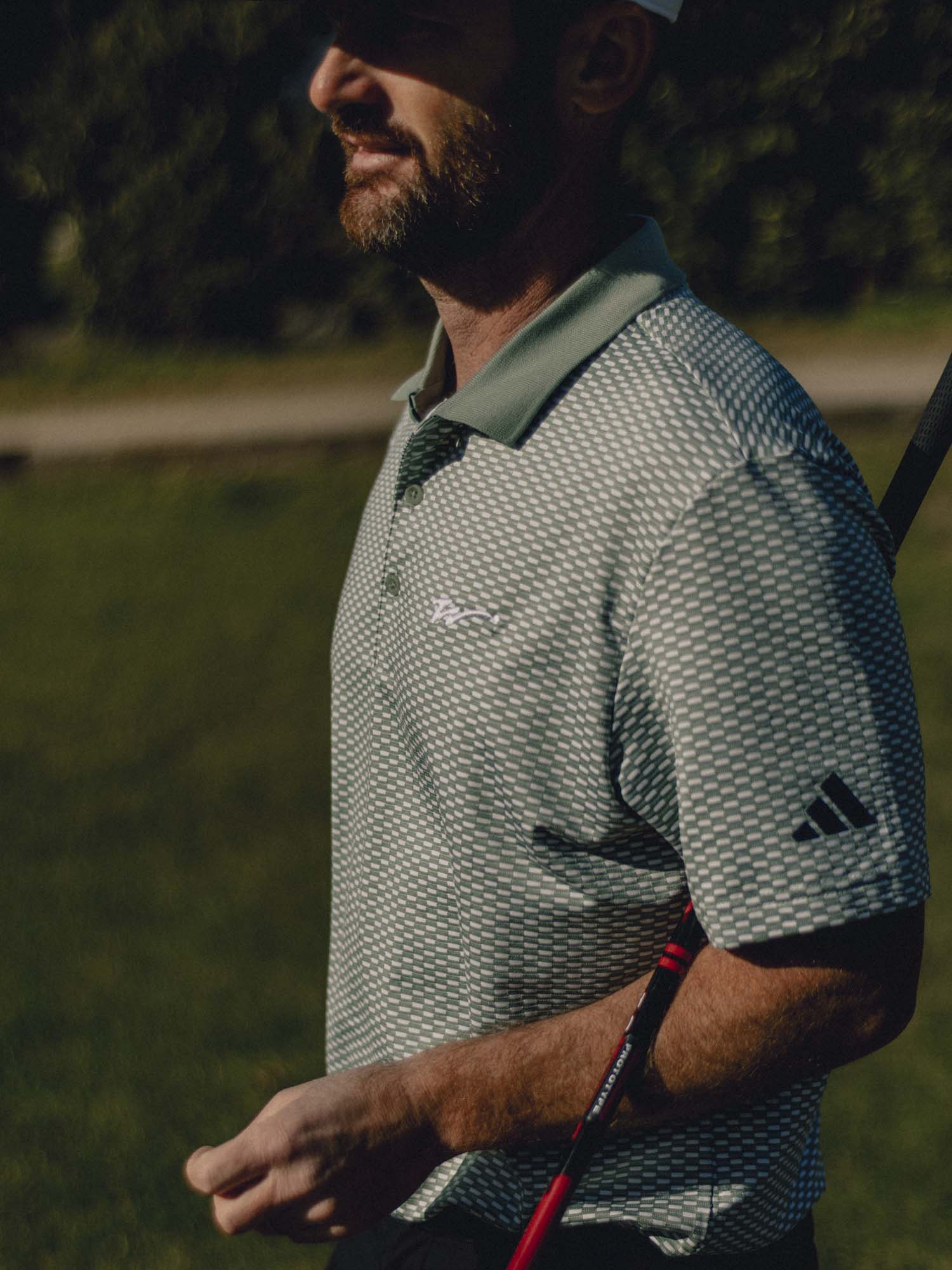 adidas x Walker Beyond Textured Polo Silver Green