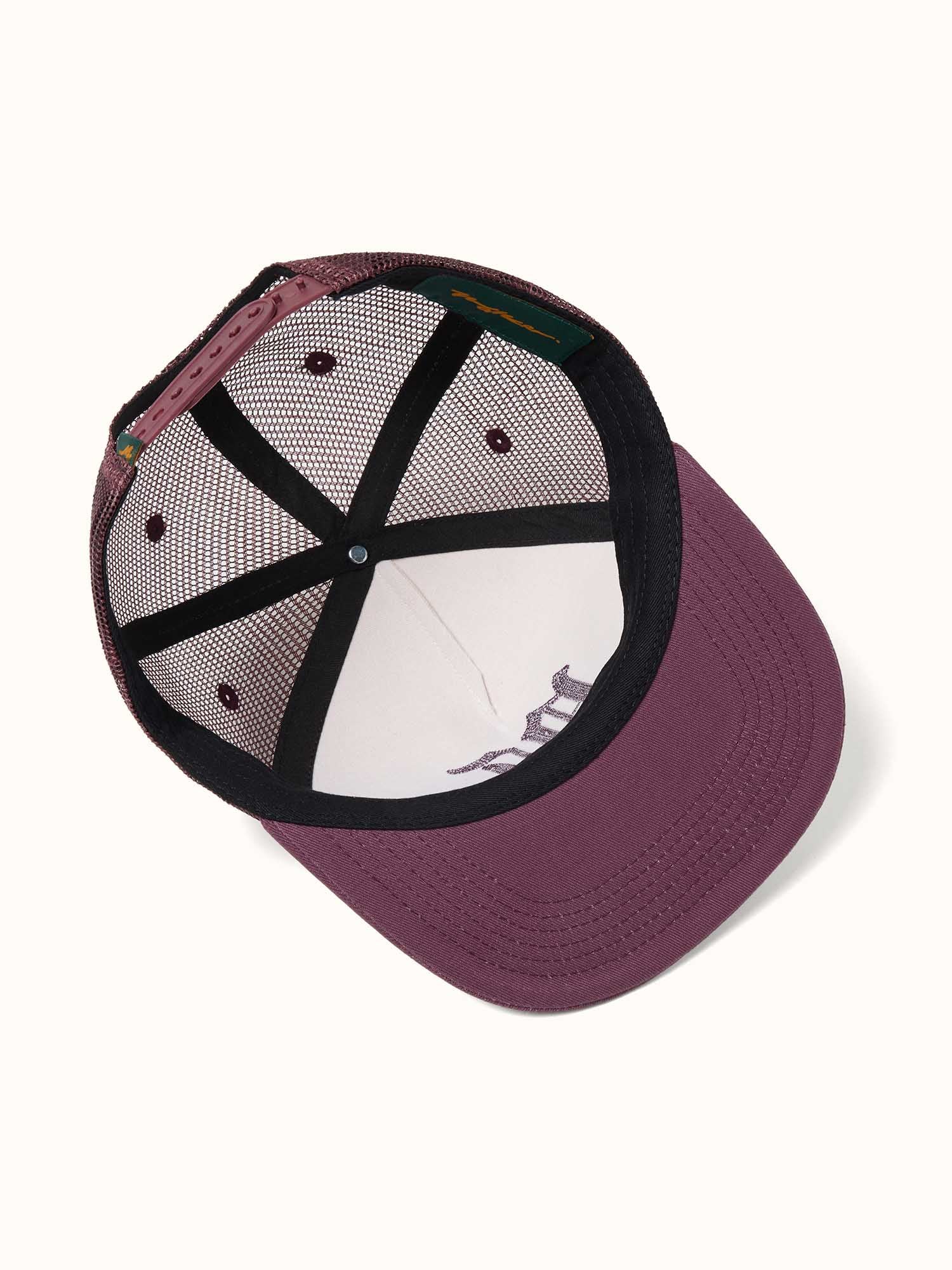 Initial Trucker Cap Merlot