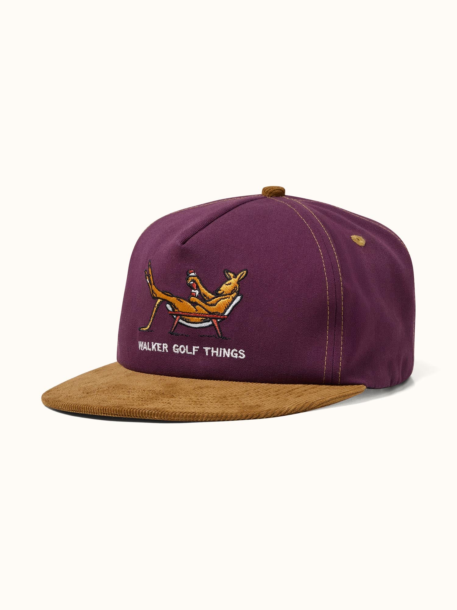 Knock Off Box Mid Cap Merlot / Gold