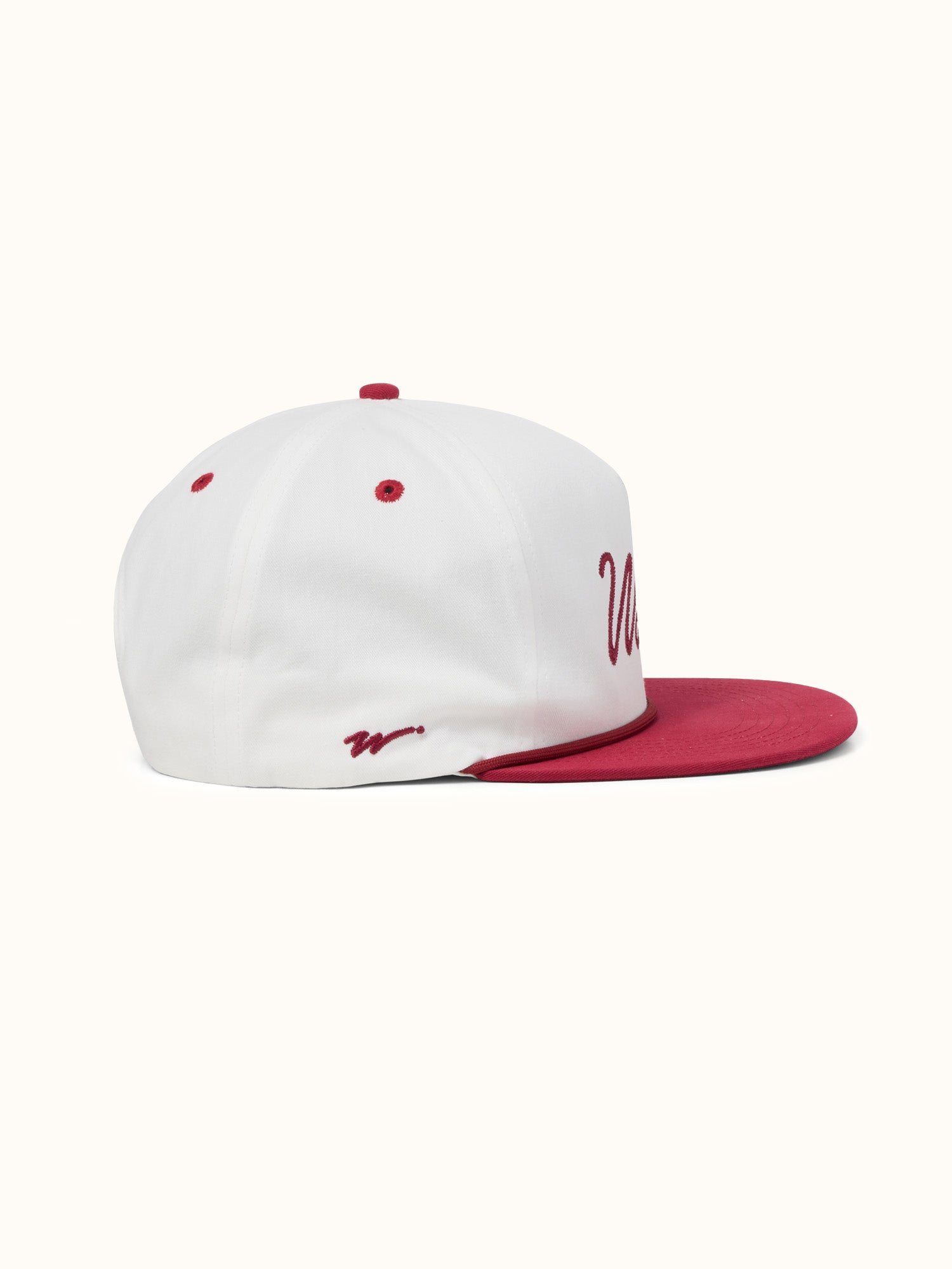 Stitchwork Cap White / Berry