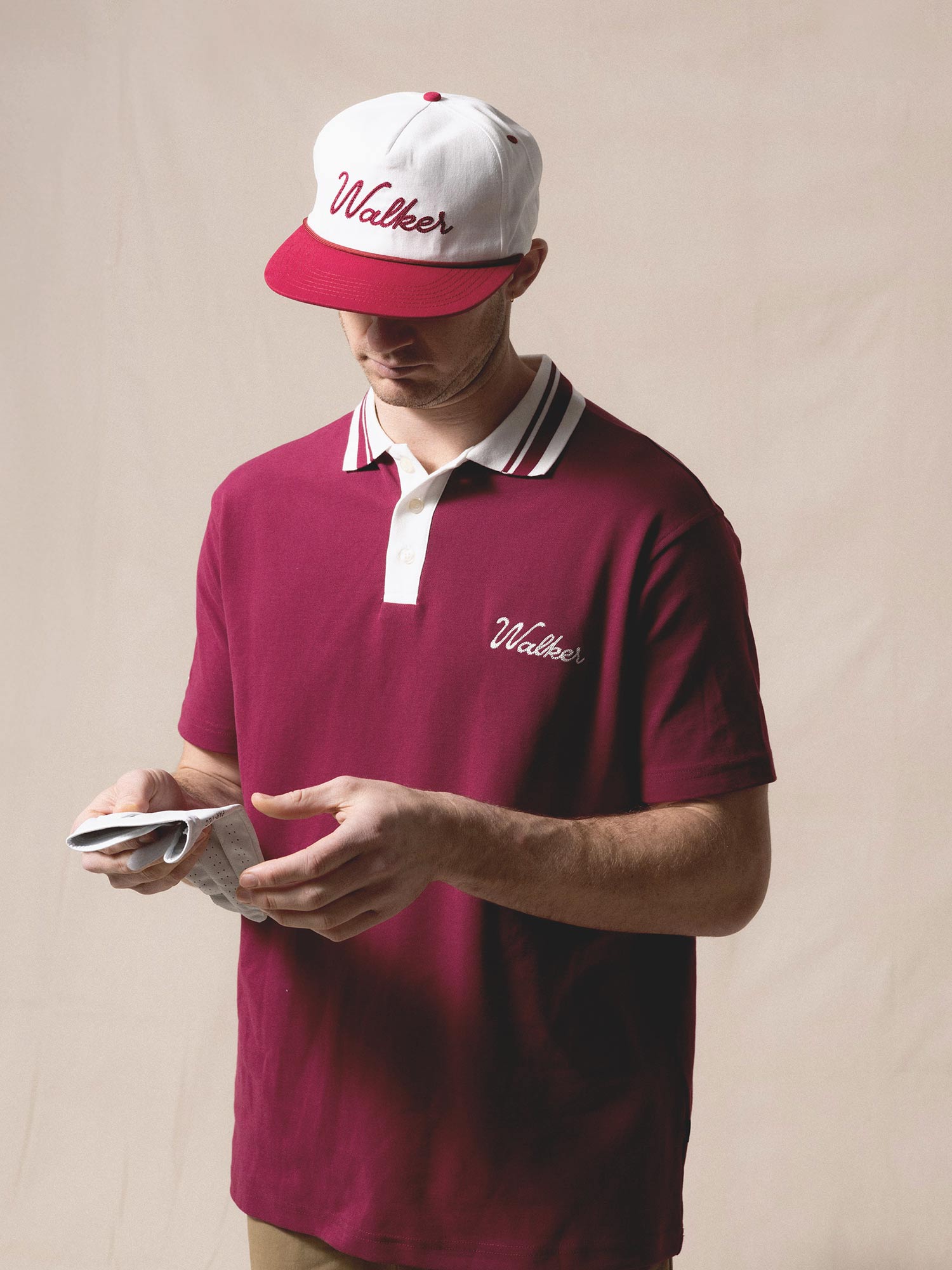 Stitchwork Polo Berry / White