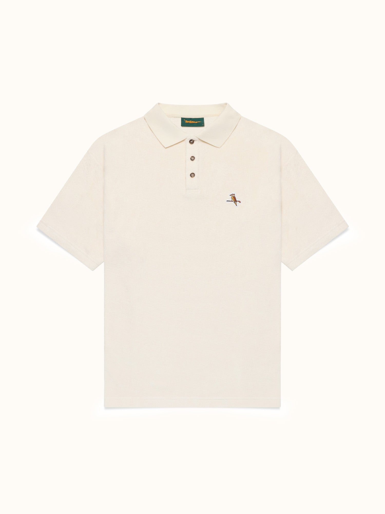 Kooka Terry Polo Natural White