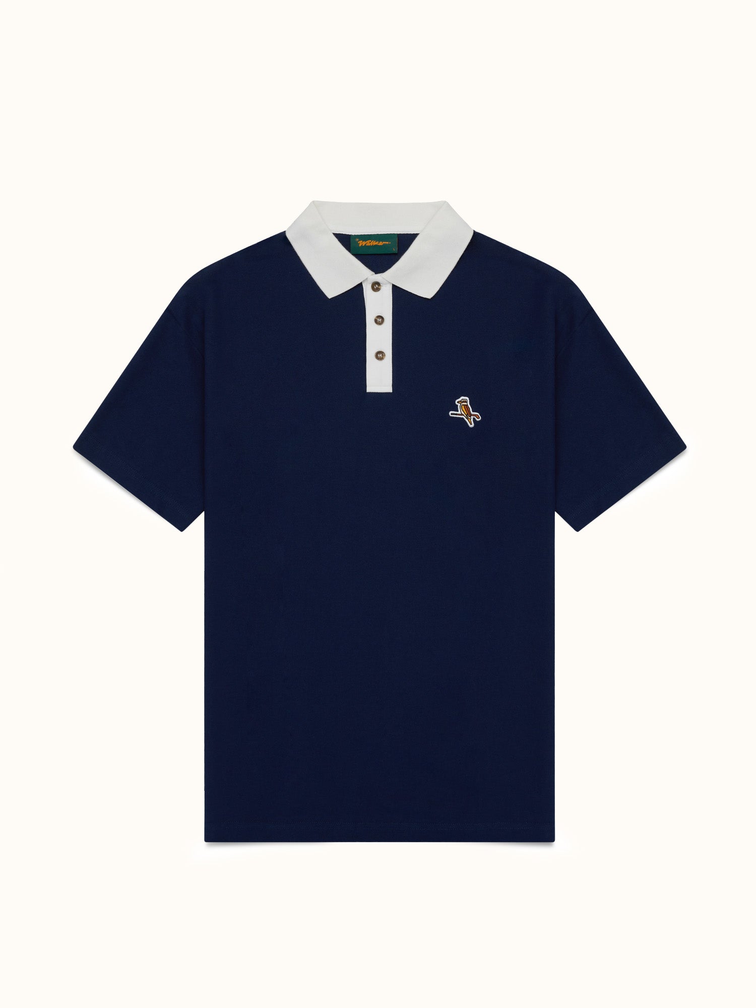 Two Tone Kooka Polo Navy / White