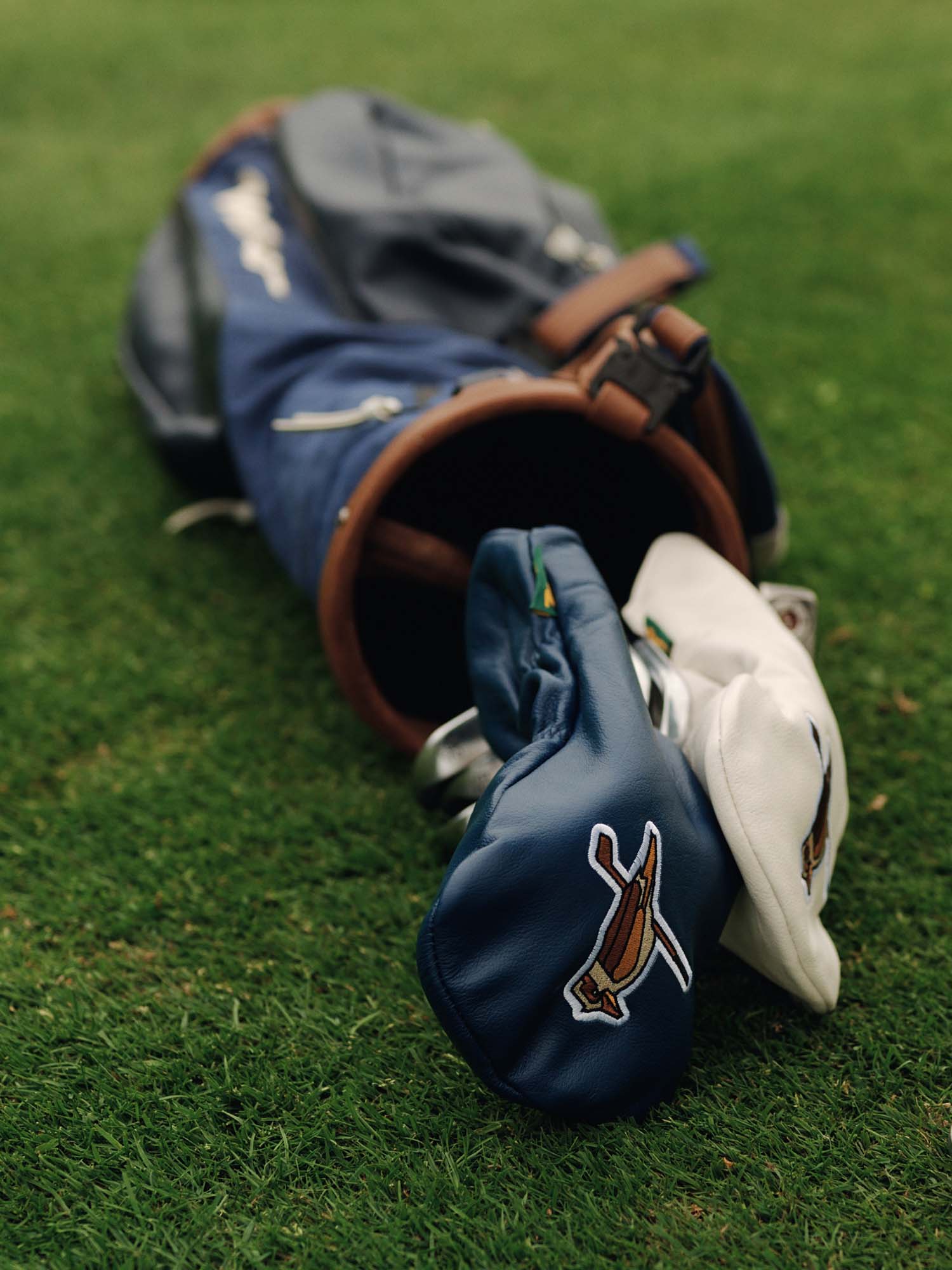 Kooka Leather Driver Headcover Navy