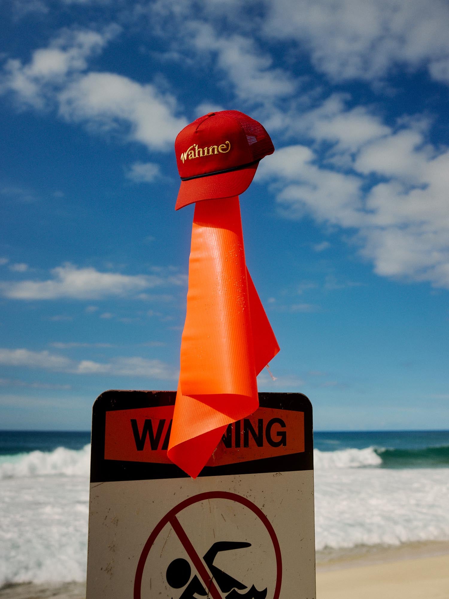 Wahine Trucker Cap Burnt Red