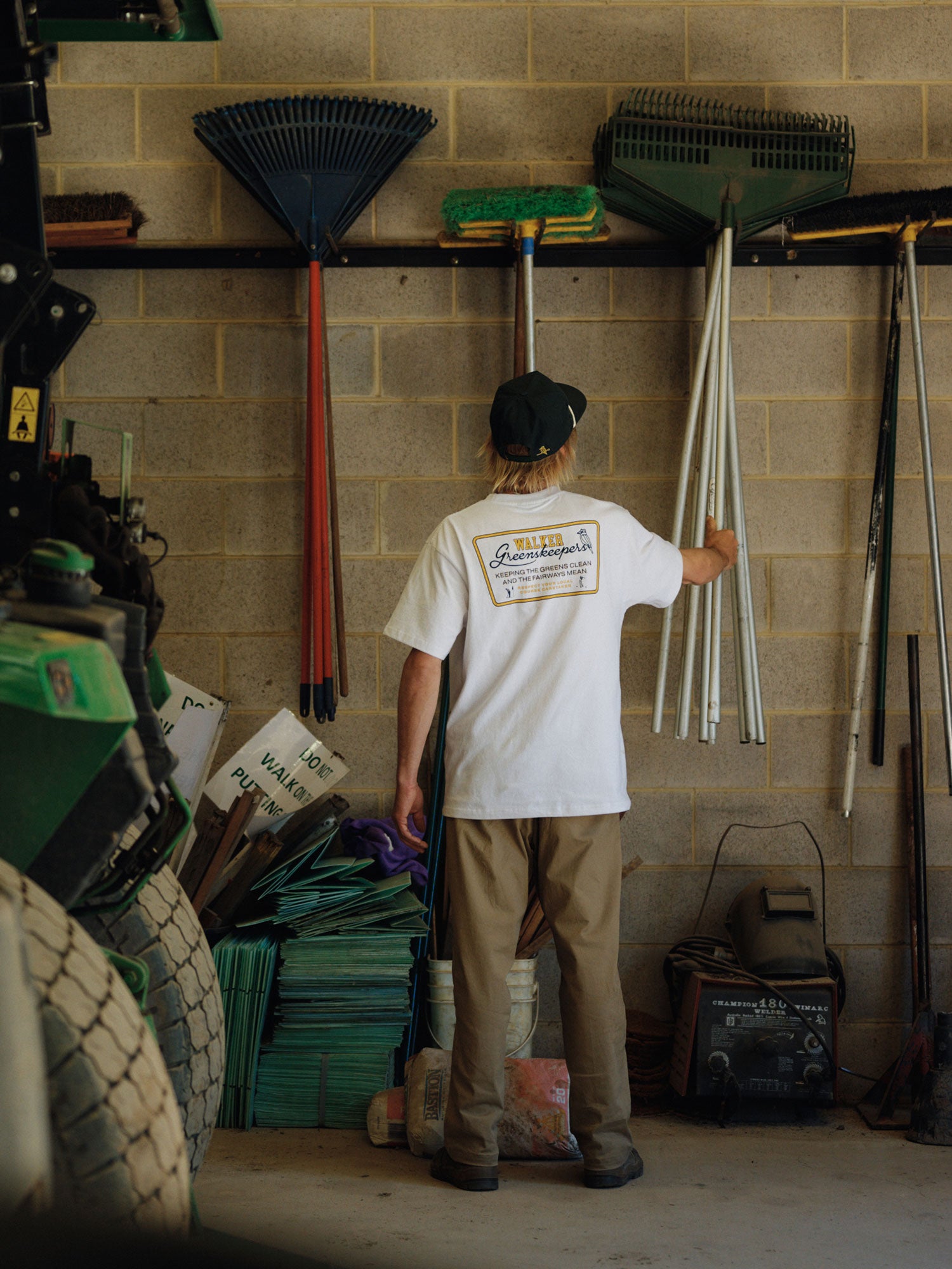 Greenskeepers Shield T-Shirt White